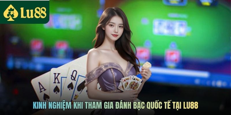 Game Bài Quốc Tế LU88 - Sân Chơi Giải Trí Hàng Đầu Thị Trường 4 Kinh nghiệm khi tham gia đánh bạc quốc tế tại LU88